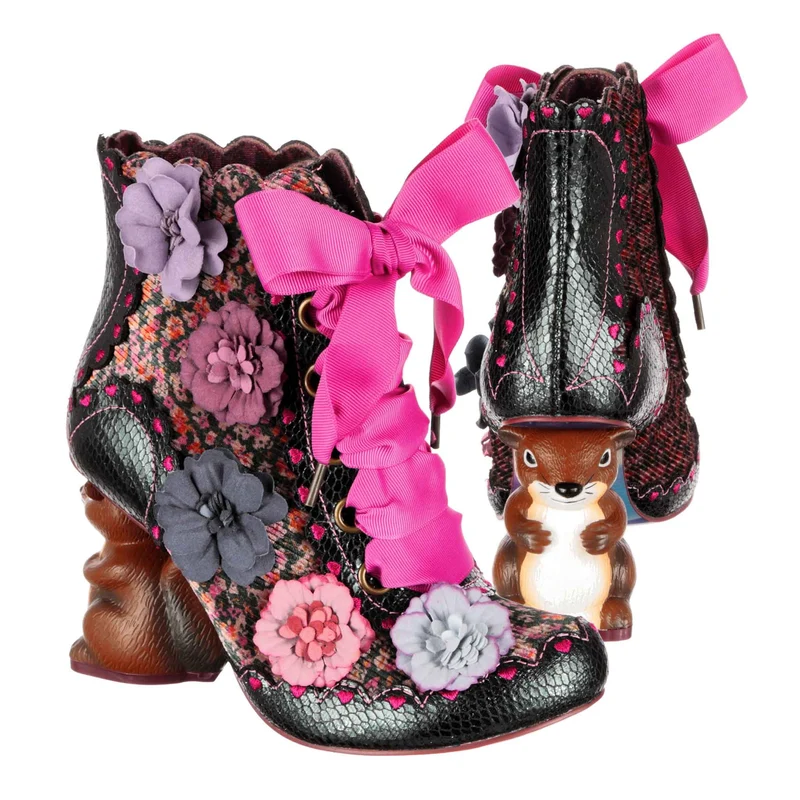 Irregular Choice Damen Nuts About You Stiefeletten – Grün