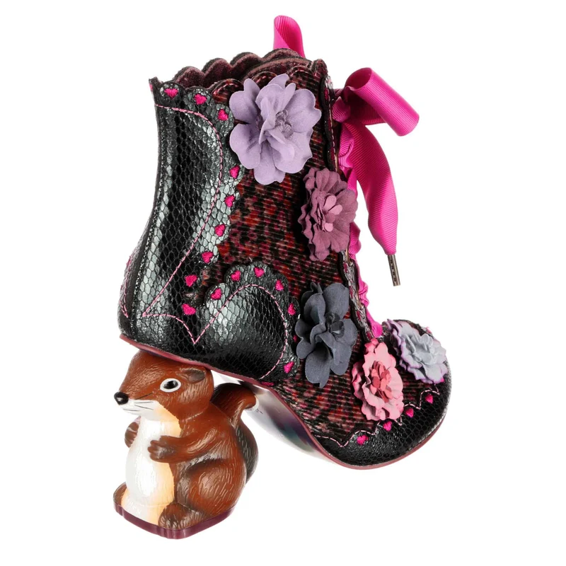 Irregular Choice Damen Nuts About You Stiefeletten – Grün