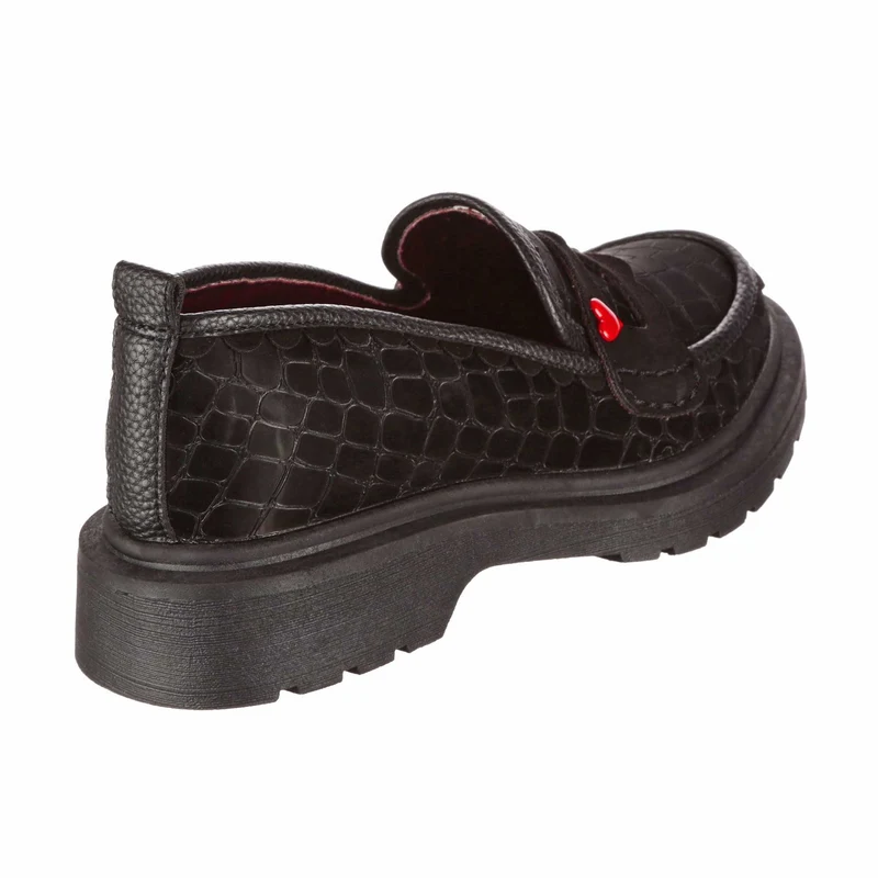 Irregular Choice Womens Love a Loaf Loafer - Schwarz