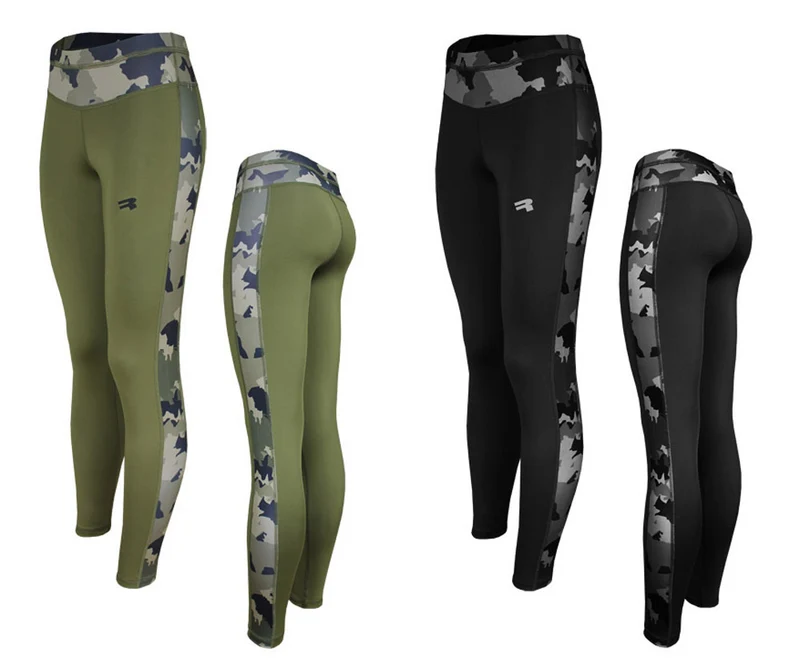 ROUGH RADICAL Damen lange Funktionshose Fitness Laufhose Militär VALIANT