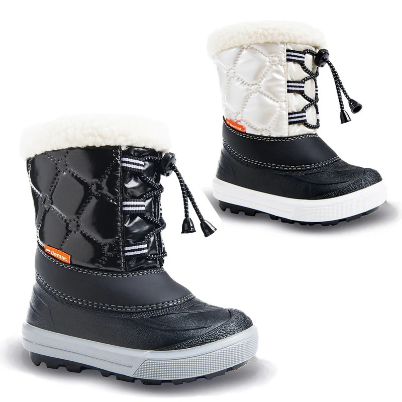 DEMAR Kinder Winterstiefel Winterschuhe mit WOLLE gefüttert FURRY