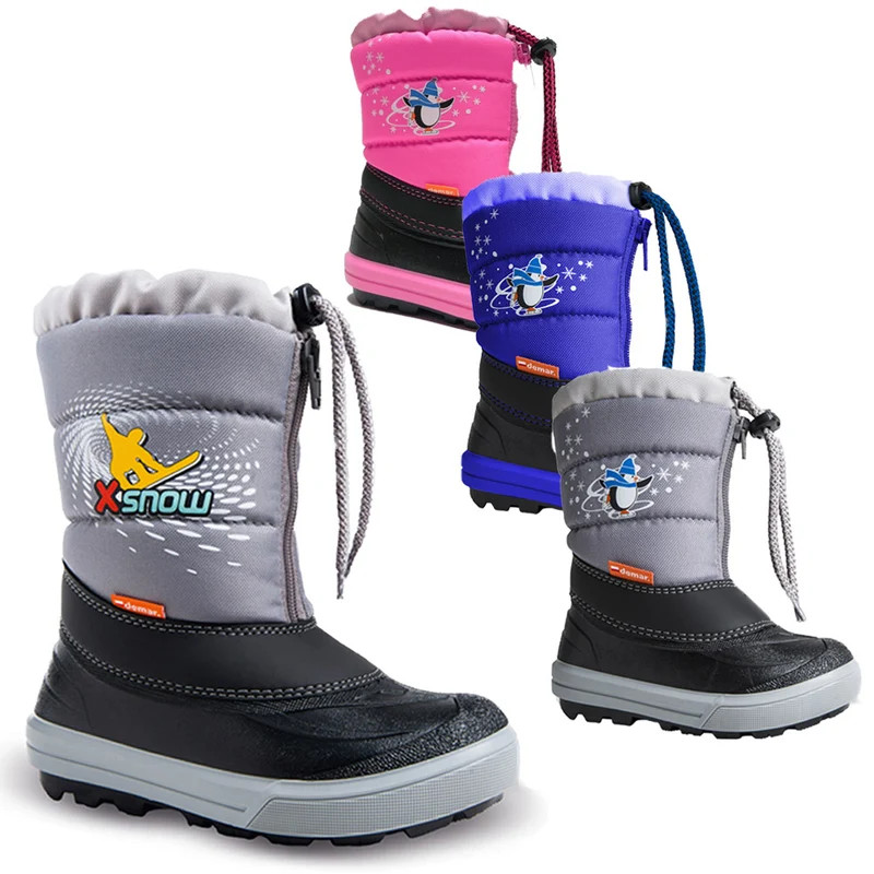 DEMAR Kinder Winterstiefel Winterschuhe mit WOLLE gefüttert KENNY
