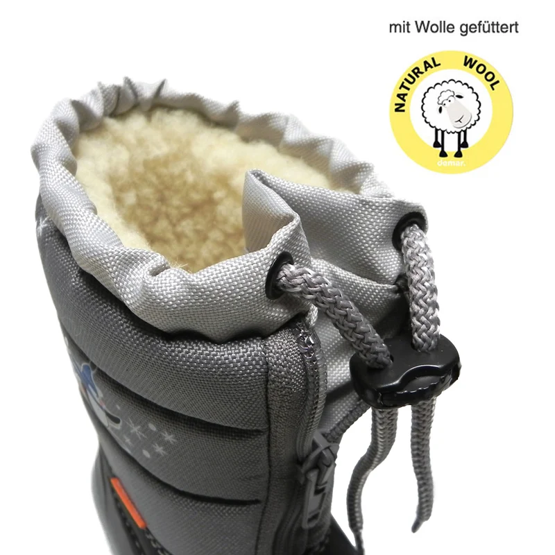 DEMAR Kinder Winterstiefel Winterschuhe mit WOLLE gefüttert KENNY