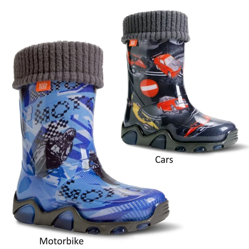 DEMAR Kinder Gummistiefel Regenstiefel gefüttert STORMER LUX EXCLUSIVE