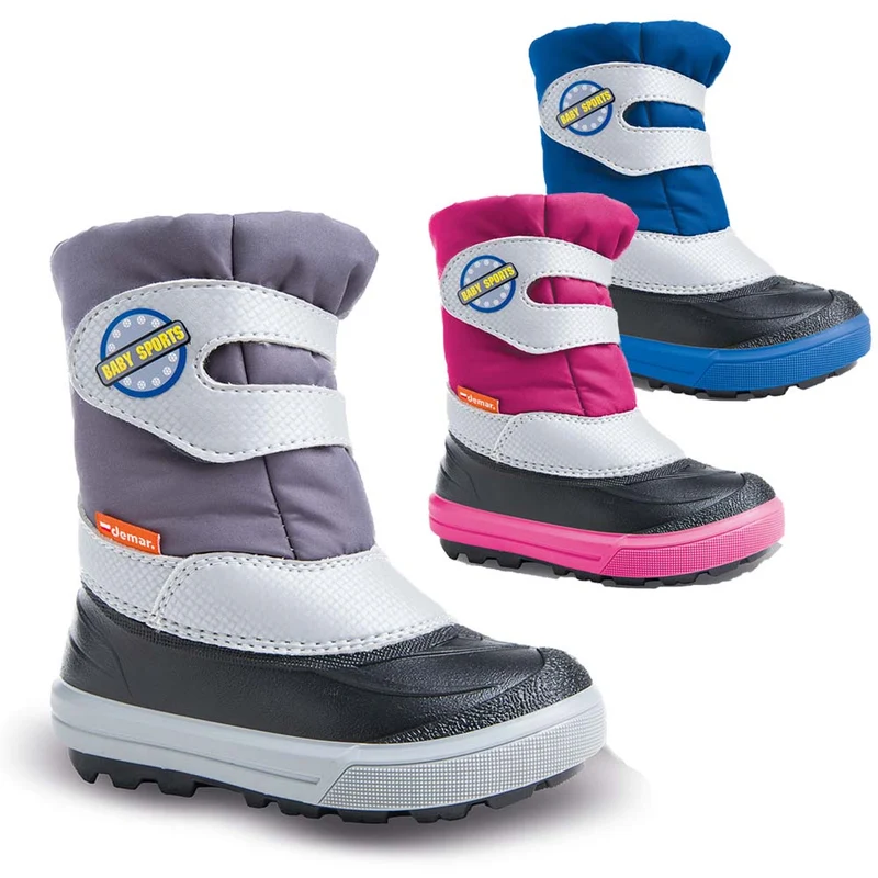DEMAR Kinder Winterstiefel Winterschuhe mit WOLLE gefüttert BABY SPORTS