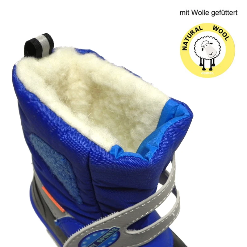 DEMAR Kinder Winterstiefel Winterschuhe mit WOLLE gefüttert BABY SPORTS
