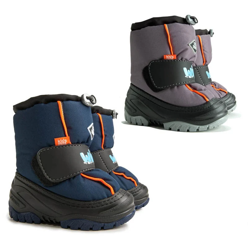 DEMAR Kinder Winterstiefel Winterschuhe mit WOLLE gefüttert ICE SNOW