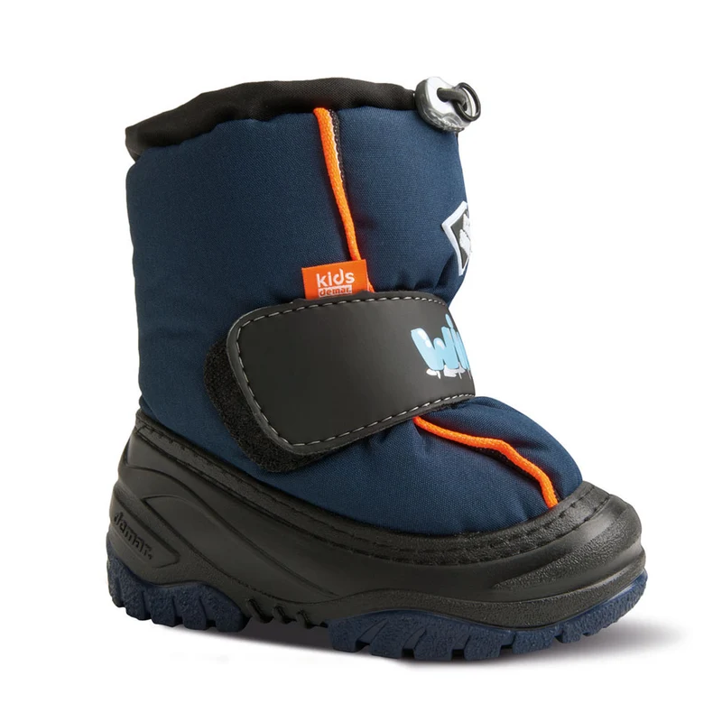 DEMAR Kinder Winterstiefel Winterschuhe mit WOLLE gefüttert ICE SNOW