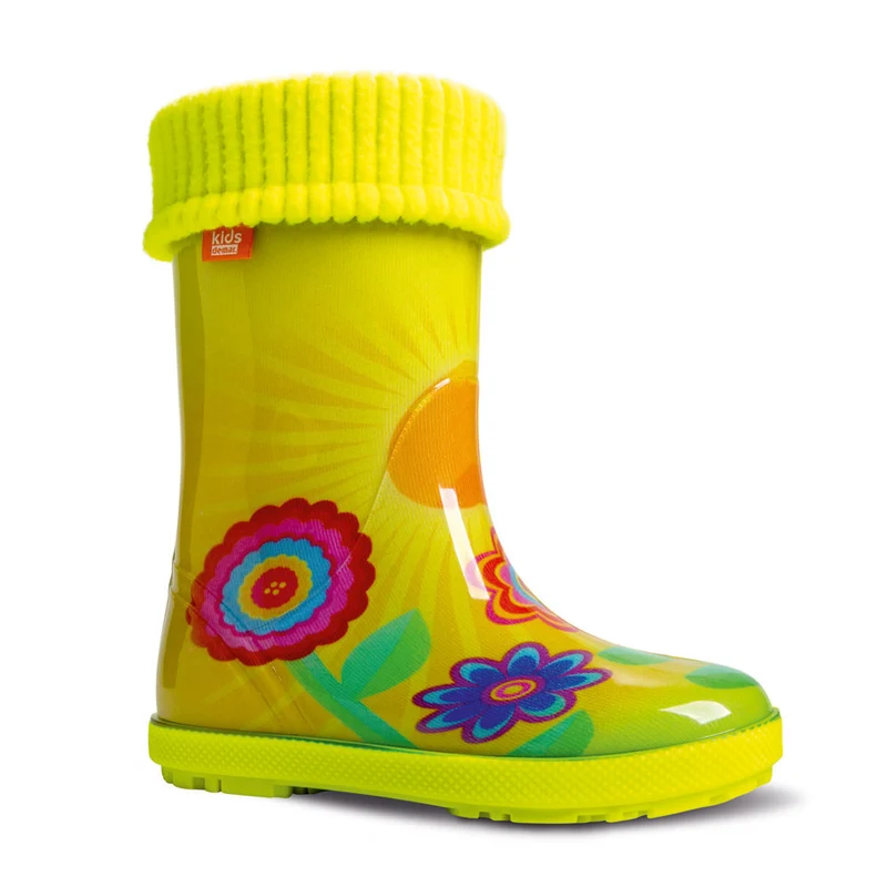 DEMAR Kinder Gummistiefel Regenstiefel gefüttert HAWAI LUX EXCLUSIVE