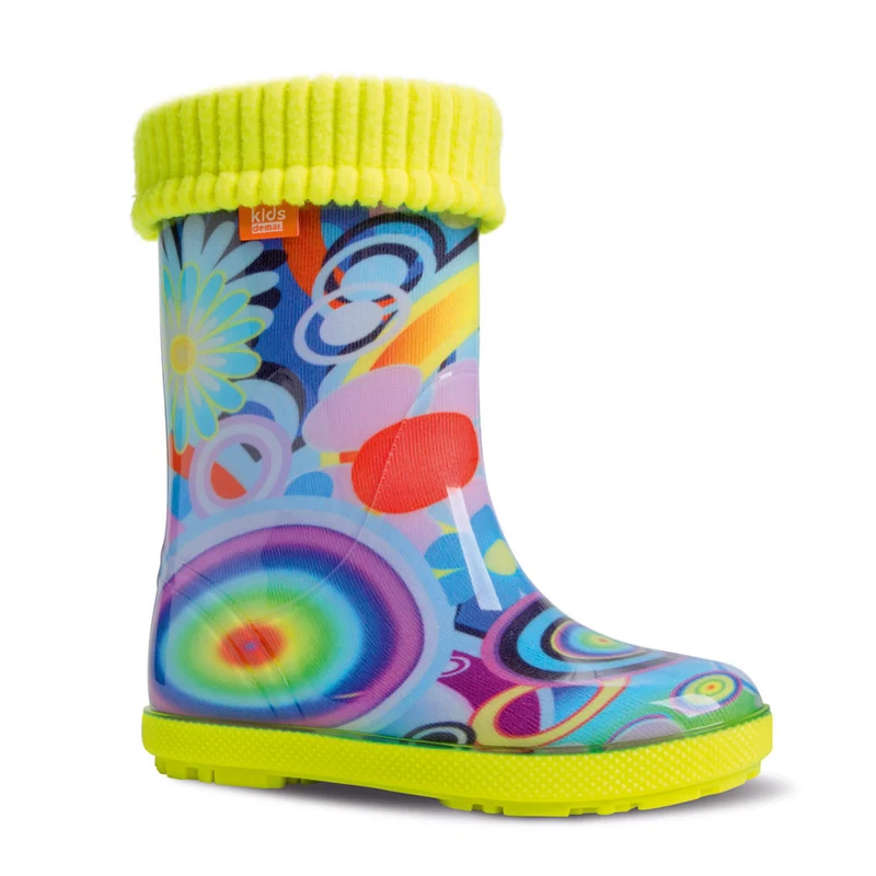 DEMAR Kinder Gummistiefel Regenstiefel gefüttert HAWAI LUX EXCLUSIVE
