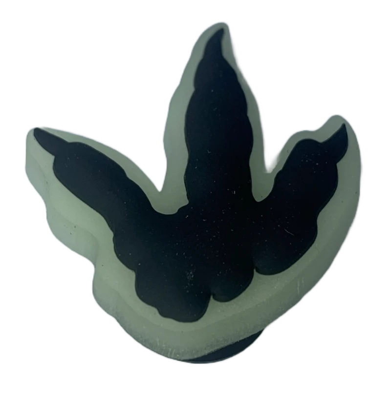 Crocs Jibbitz Im Dunkeln leuchtender Dino-Fuß-Charm