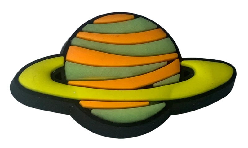 Crocs Jibbitz Außerhalb des Weltraums Planet mit Ringen Charm