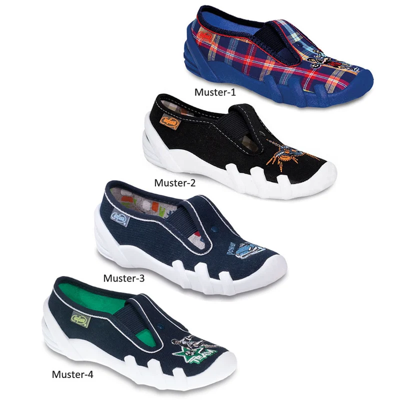 BEFADO Jungen Hausschuhe Freizeitschuhe Sneaker 290X