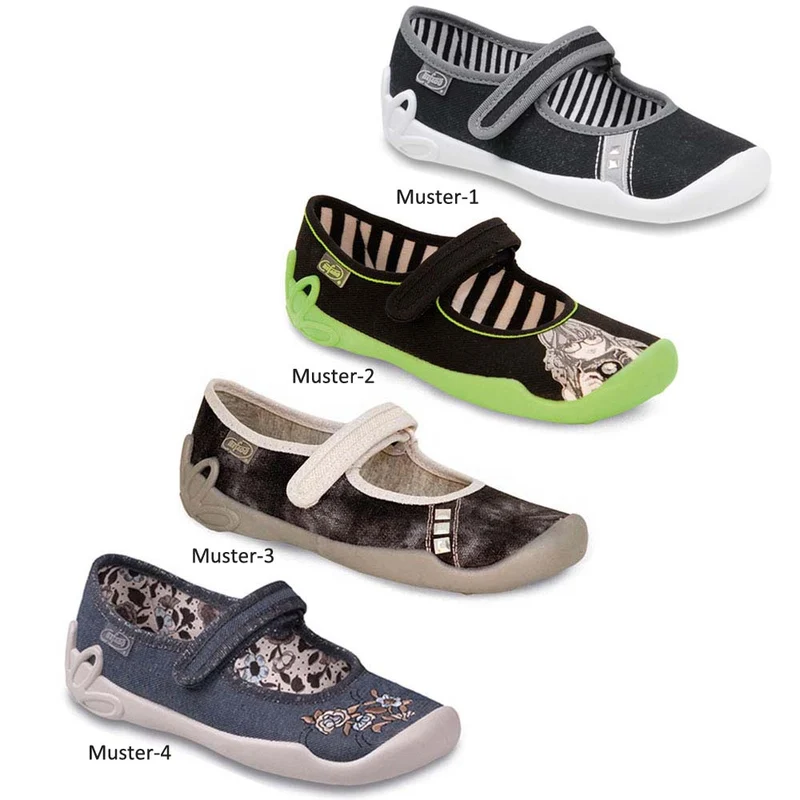 BEFADO Mädchen Hausschuhe Freizeitschuhe Ballerinas 114Y