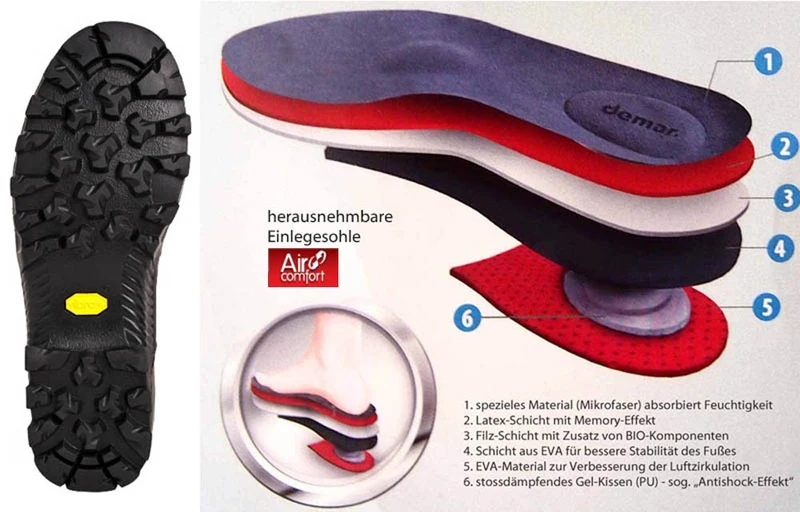 DEMAR Thermostiefel Wanderschuhe Trekkingschuhe TRAPER
