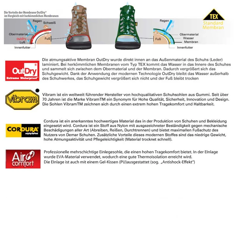 DEMAR Thermostiefel Wanderschuhe Trekkingschuhe TRAPER