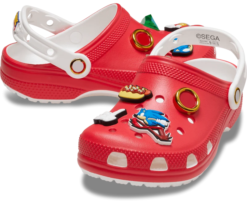 Crocs Kinder Sonic The Hedgehog Classic Clog - Rot