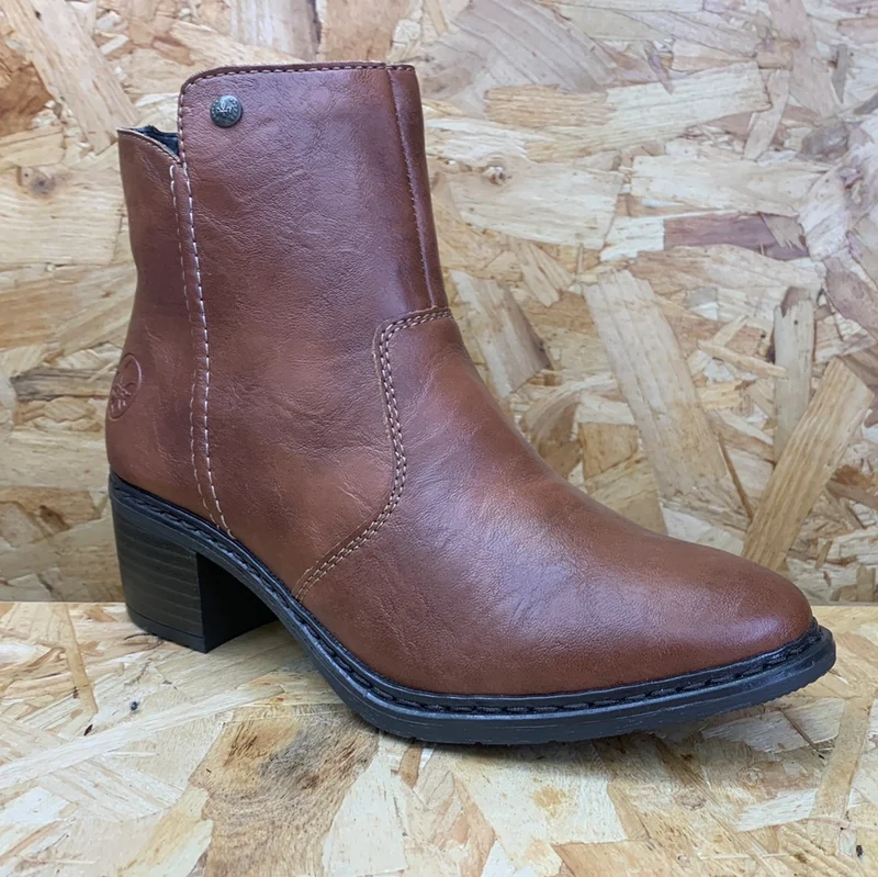Rieker Damenmode-Stiefelette – Braun