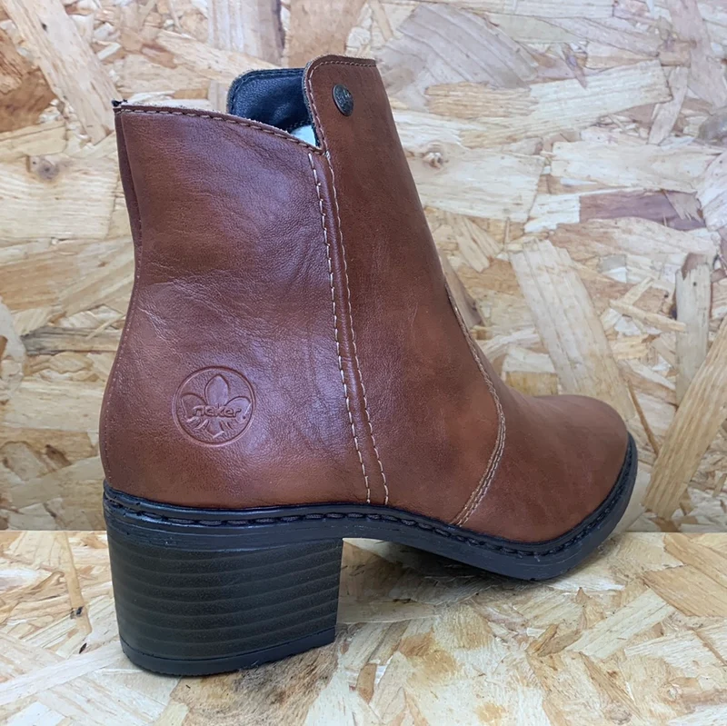 Rieker Damenmode-Stiefelette – Braun