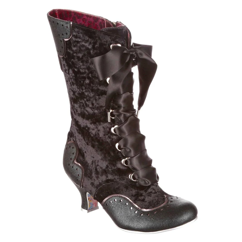 Irregular Choice Damen Chimney Smoke Stiefel – Schwarz