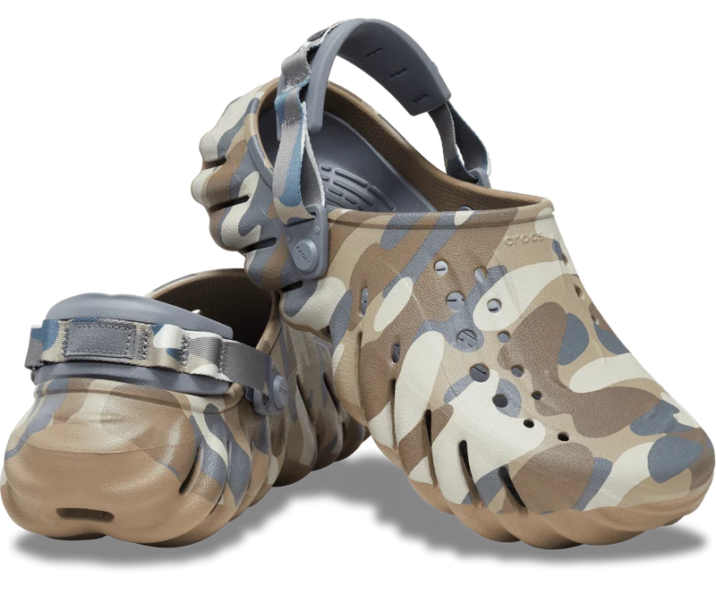 Crocs Unisex Echo Camo Redux Clog – Anthrazit