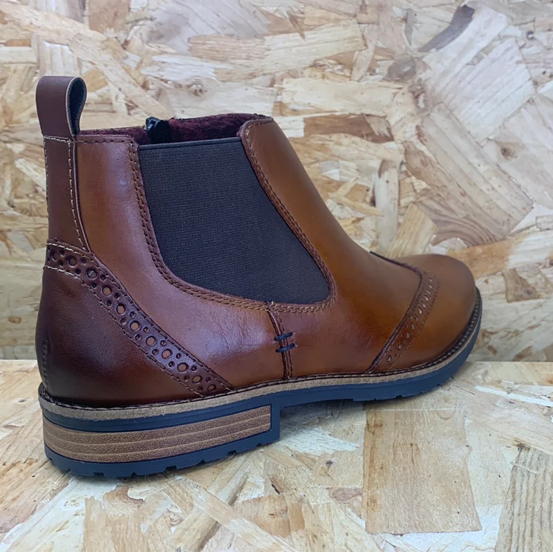 Rieker Herrenleder Chelsea Stiefel - Braun