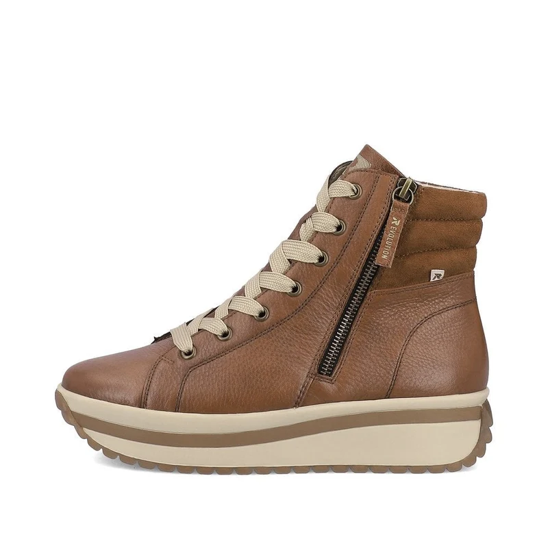 Rieker Damen Revolution Leather Sport Lederstiefelette – Braun