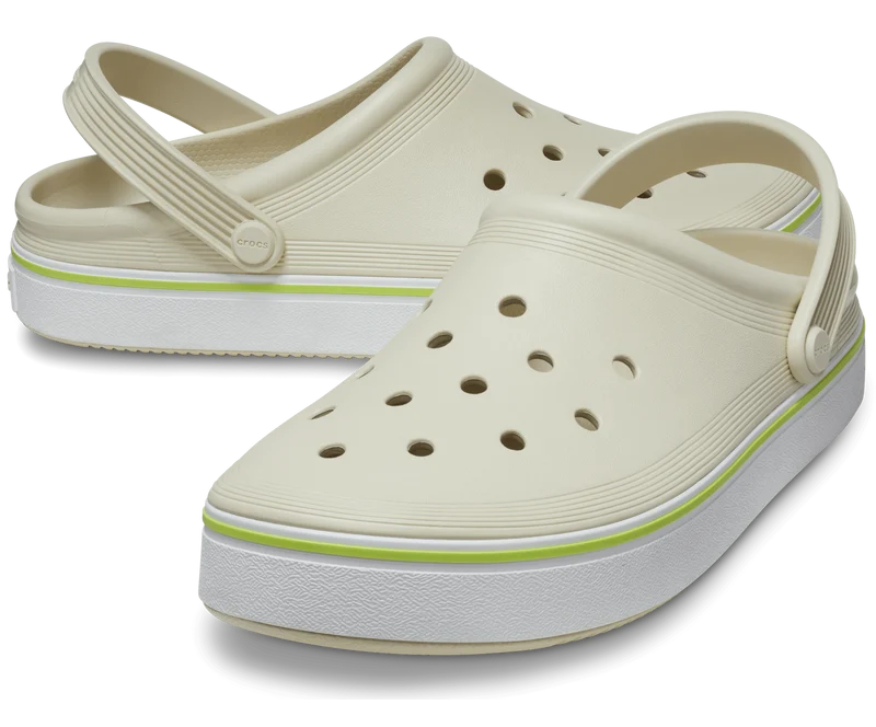 Crocs Klassischer Unisex-Off-Court-Clog – Knochen
