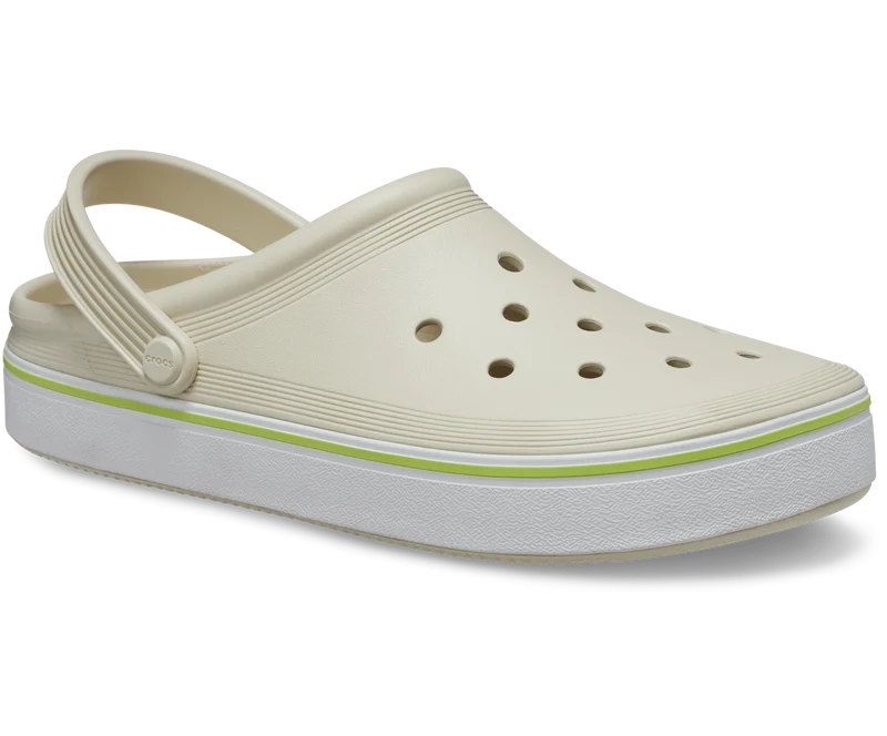 Crocs Klassischer Unisex-Off-Court-Clog – Knochen