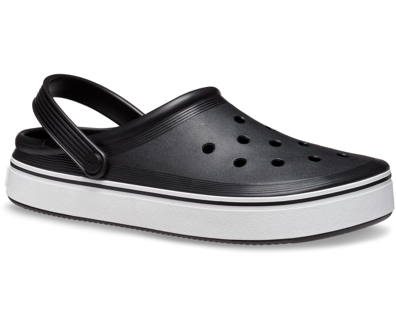 Crocs Klassischer Unisex-Off-Court-Clog – Schwarz