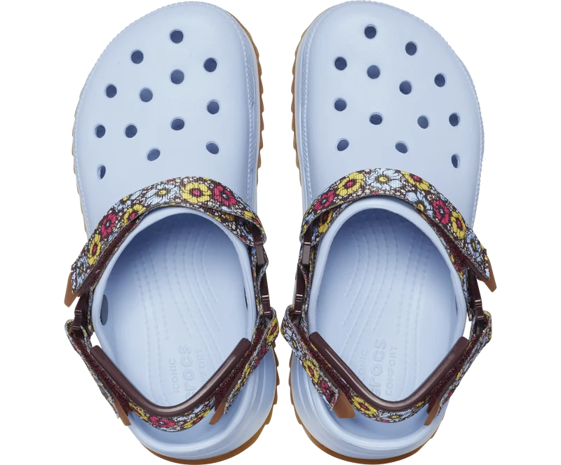 Crocs Unisex Hiker Retro Floral Clog – Blauer Calcit
