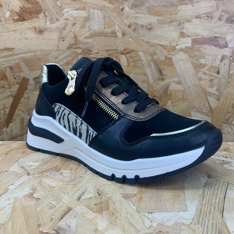 Rieker Mode-Sneaker für Damen – Schwarz