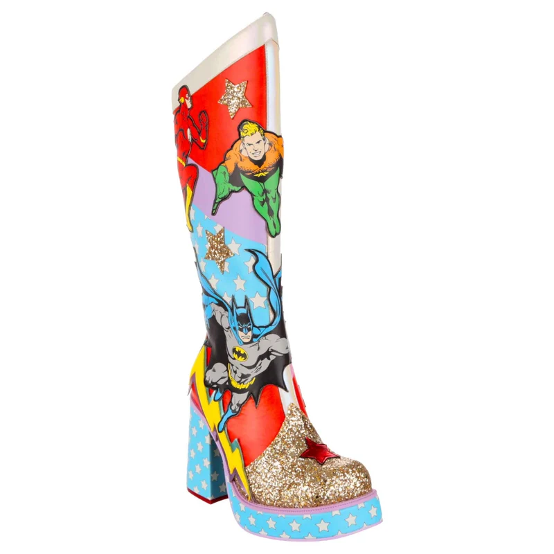 Irregular Choice Frauen Justice League Team Up Tall Boots