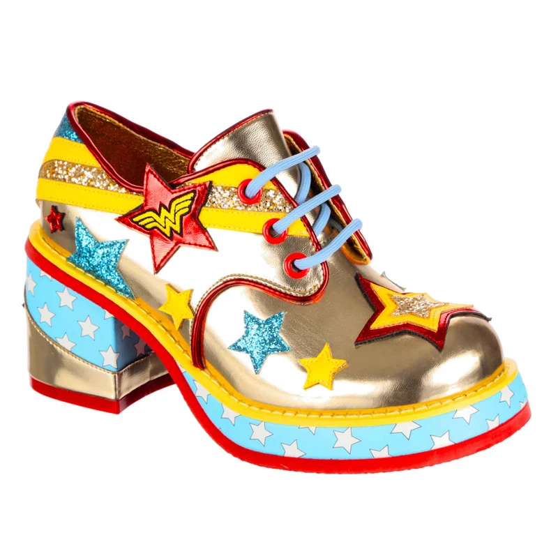 Irregular Choice Frauen Justice League Amazonian Warrior Heeled Shoe