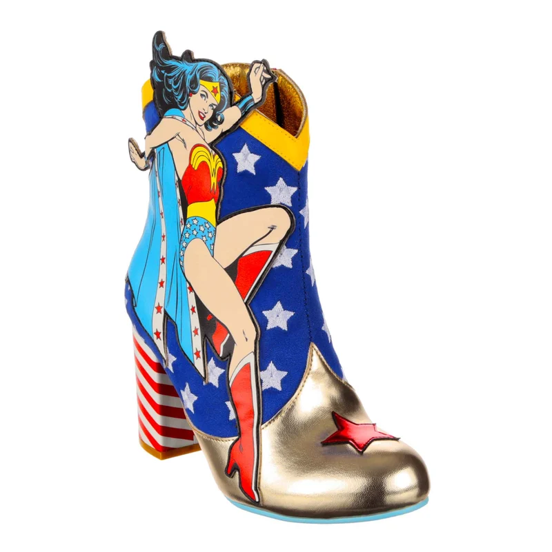 Irregular Choice Frauen Justice League Stronger Together Stiefelette mit Absatz