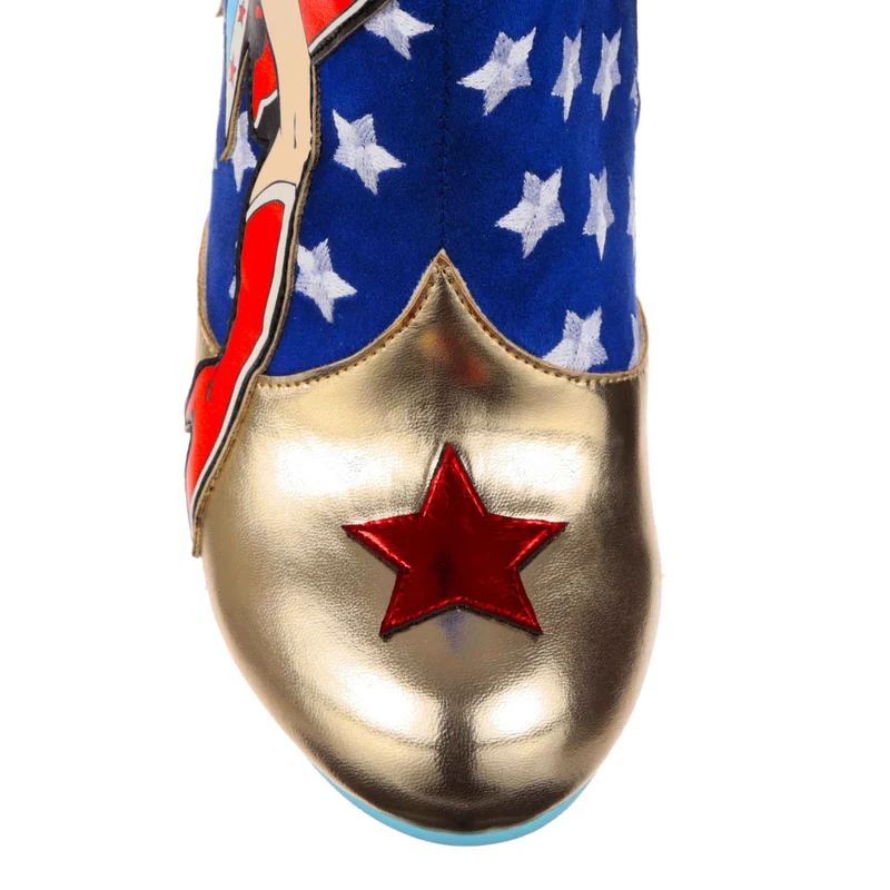 Irregular Choice Frauen Justice League Stronger Together Stiefelette mit Absatz
