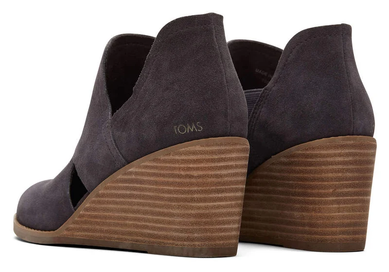 TOMS Kallie Cutout-Wildlederstiefel für Damen – Grau
