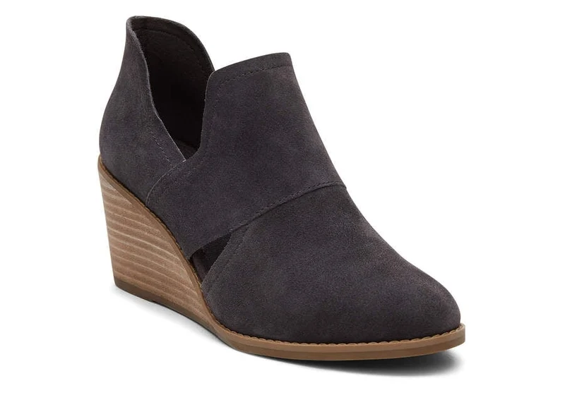 TOMS Kallie Cutout-Wildlederstiefel für Damen – Grau