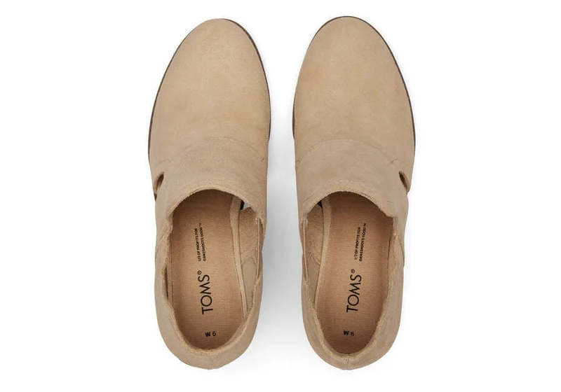 TOMS Kallie Cutout-Wildlederstiefel für Damen – Haferflocken