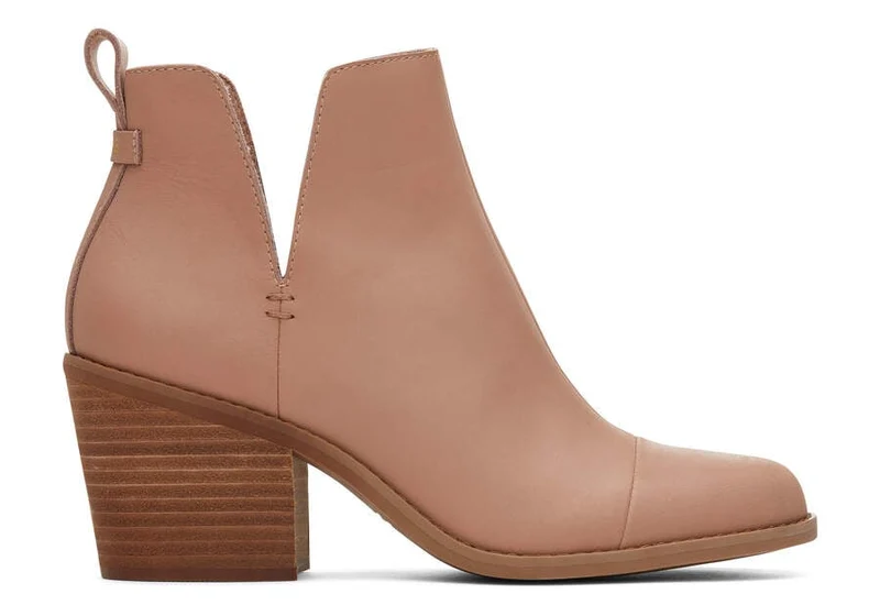 TOMS Everly Cutout-Lederstiefel für Damen – Braun
