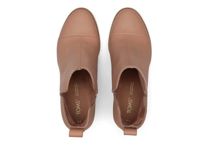 TOMS Everly Cutout-Lederstiefel für Damen – Braun