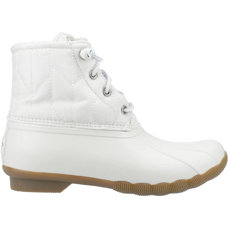 Sperry Damen Saltwater SeaCycled Nylonstiefel - Elfenbein