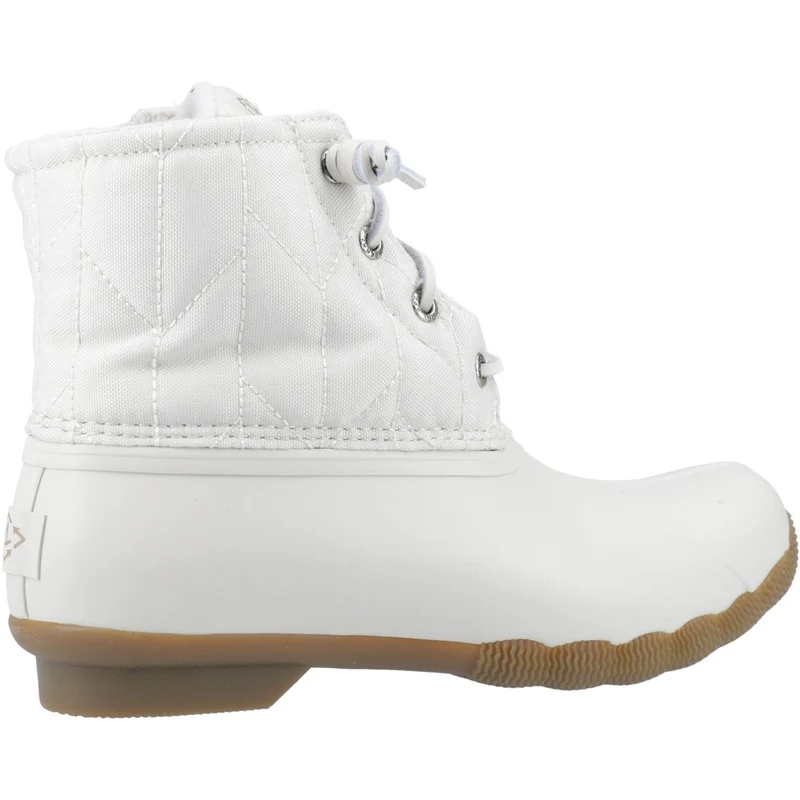 Sperry Damen Saltwater SeaCycled Nylonstiefel - Elfenbein