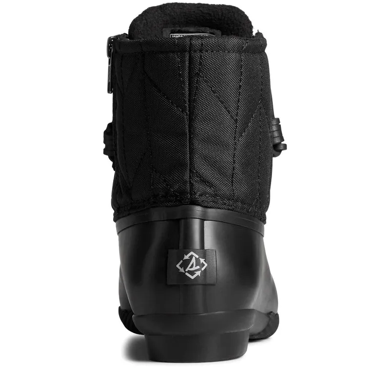 Sperry Damen Saltwater SeaCycled Nylonstiefel - Schwarz