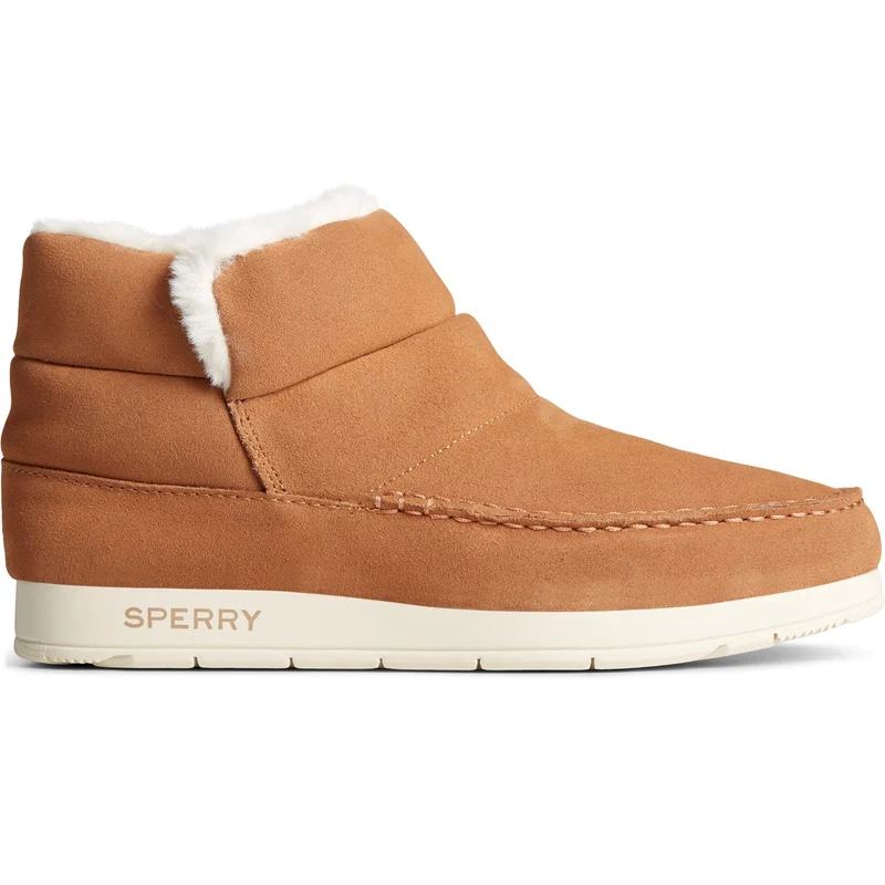 Sperry Moc-Sider-Lederstiefeletten für Damen – Hellbraun