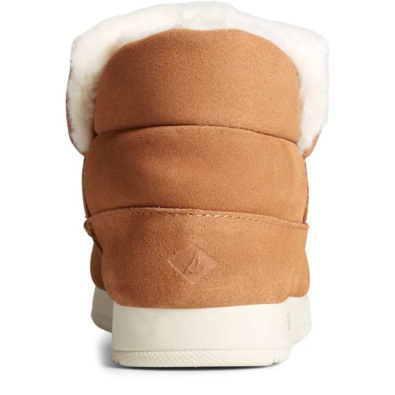 Sperry Moc-Sider-Lederstiefeletten für Damen – Hellbraun
