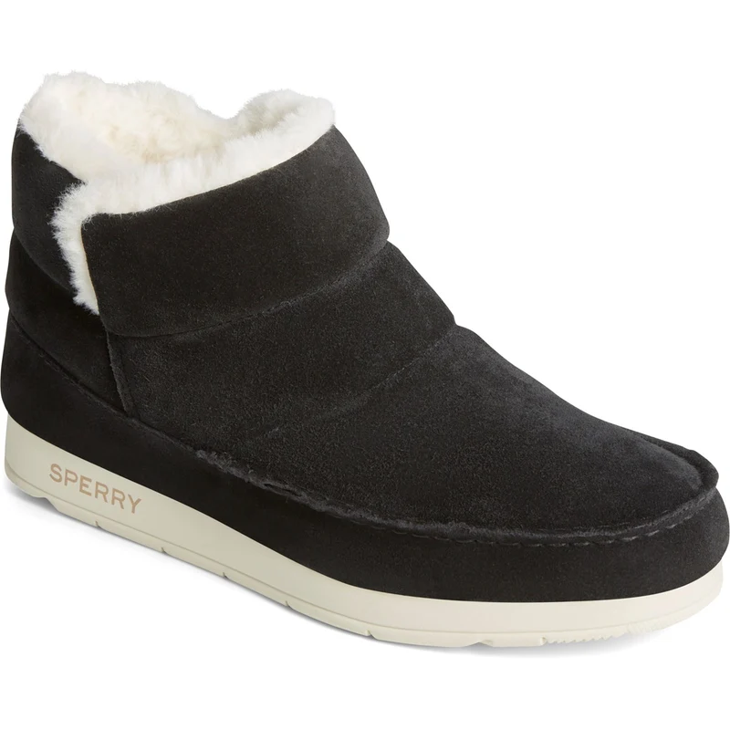 Sperry Damen Moc-Sider Lederstiefelette - Schwarz