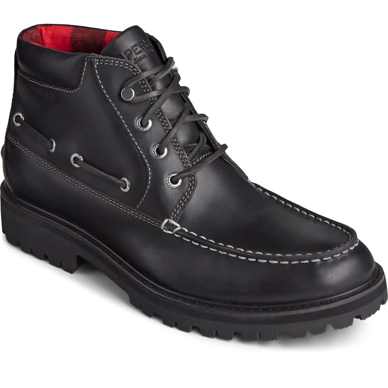 Sperry Authentische Original Lug Chukka-Stiefel für Herren – Schwarz