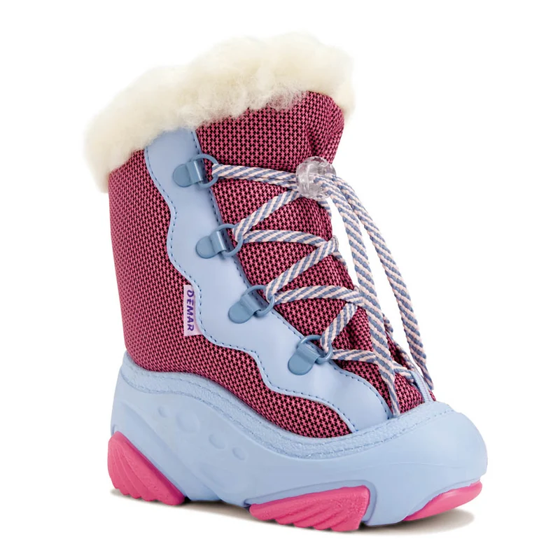 DEMAR Kinder Winterstiefel Winterschuhe mit WOLLE gefüttert SNOWMAR