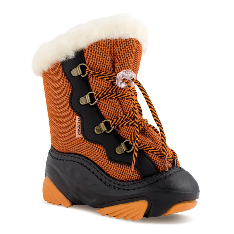 DEMAR Kinder Winterstiefel Winterschuhe mit WOLLE gefüttert SNOWMAR